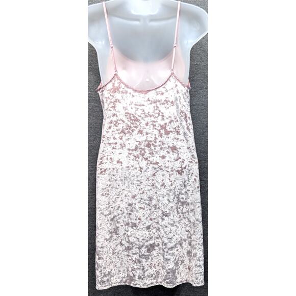 VICTORIAS SECRET Nightgown- Pink, Velvet, Adjustable Straps, Size XS/S - Picture 4 of 4